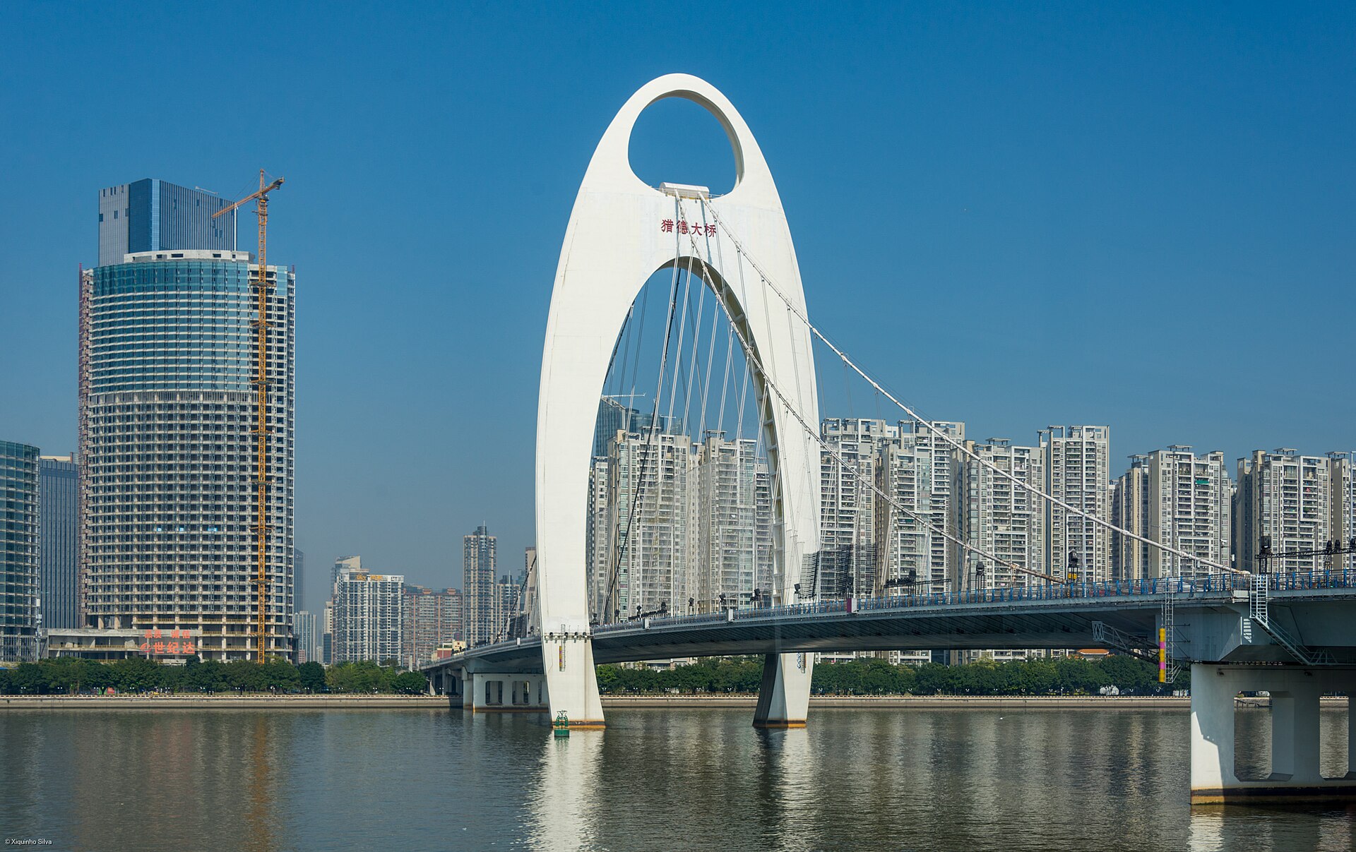 Puente sobre el río Perla, Guangzhou