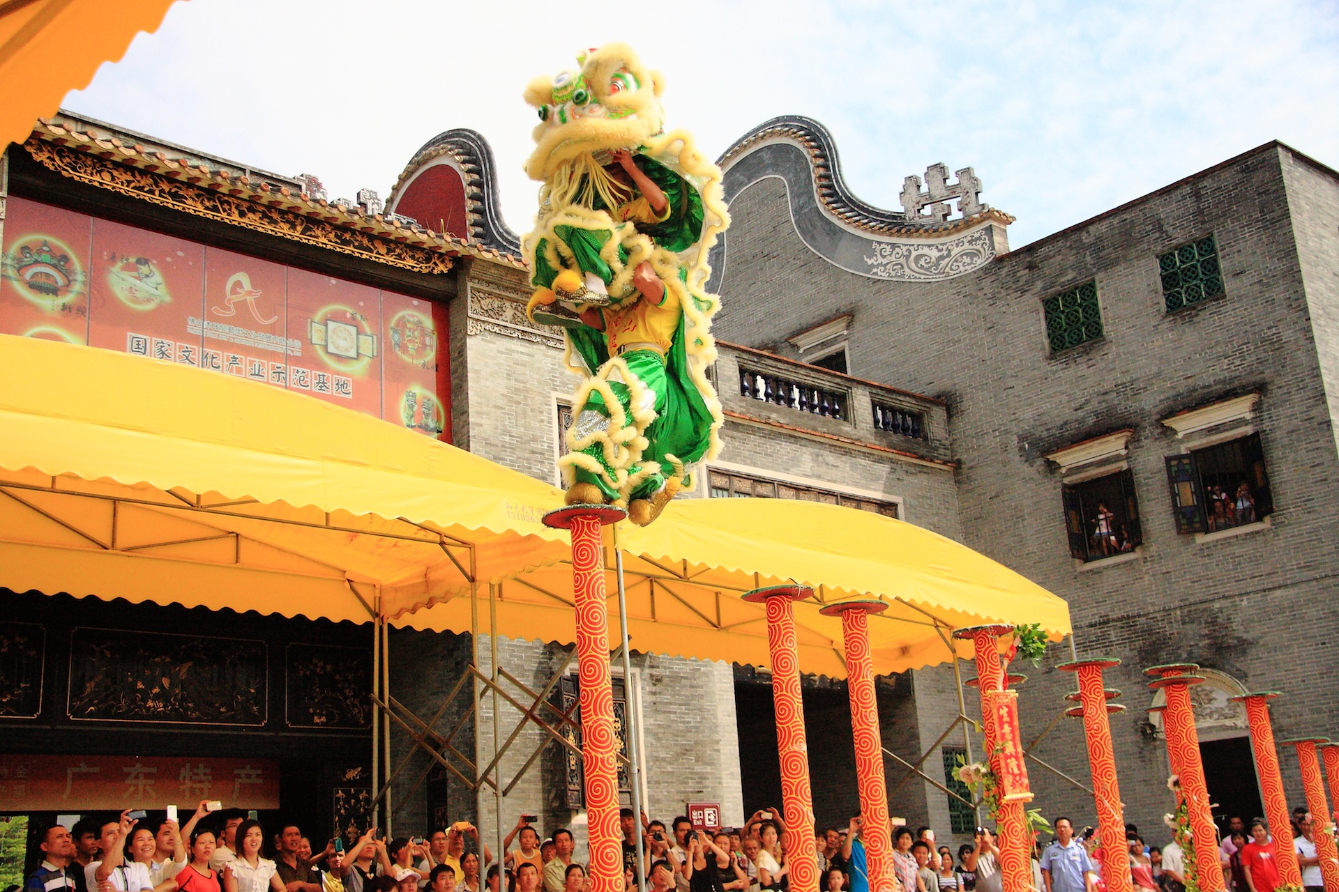 Tejados decorados del templo Zumiao, Foshan