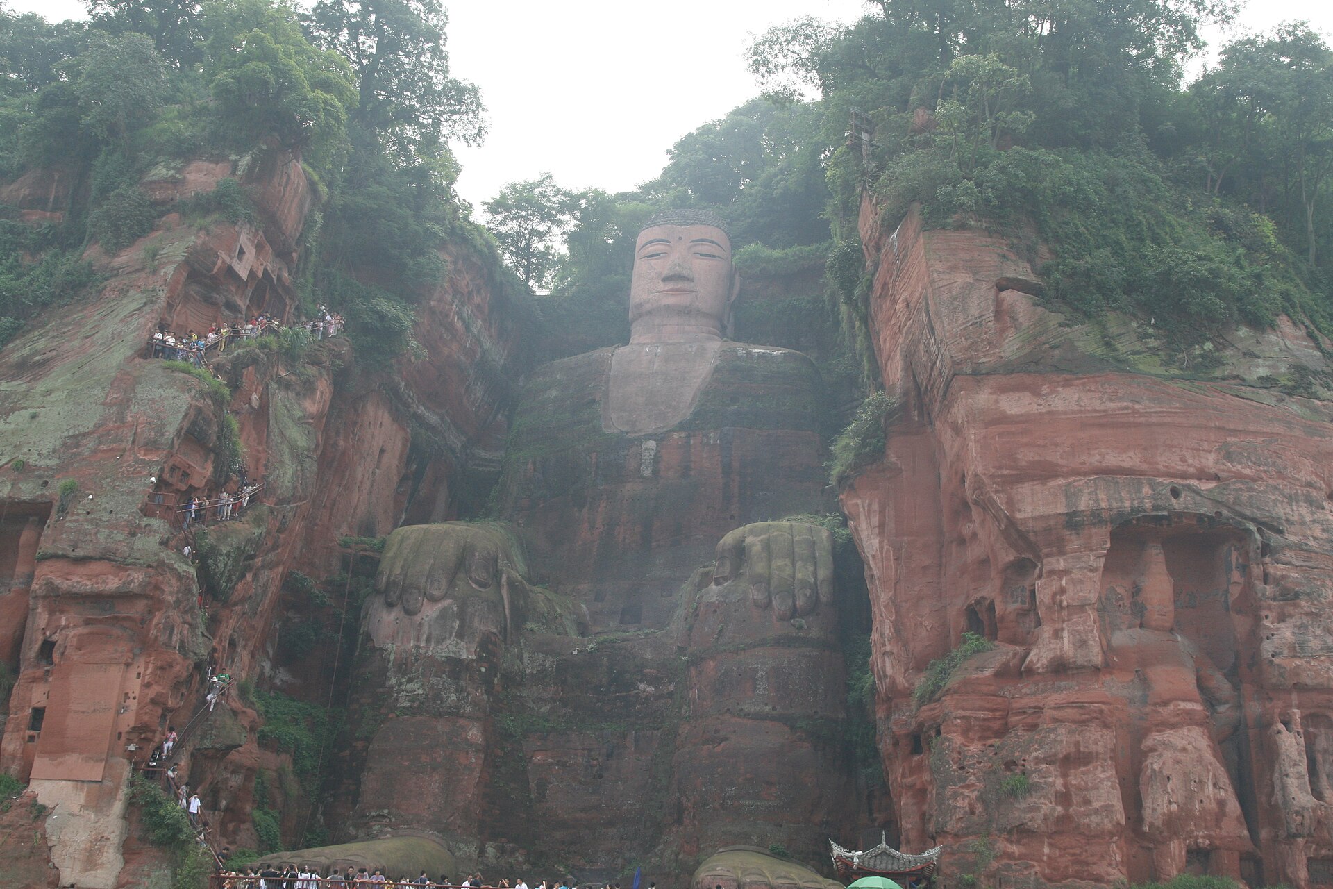 Paisaje del excursión privada al Gran Buda de Leshan