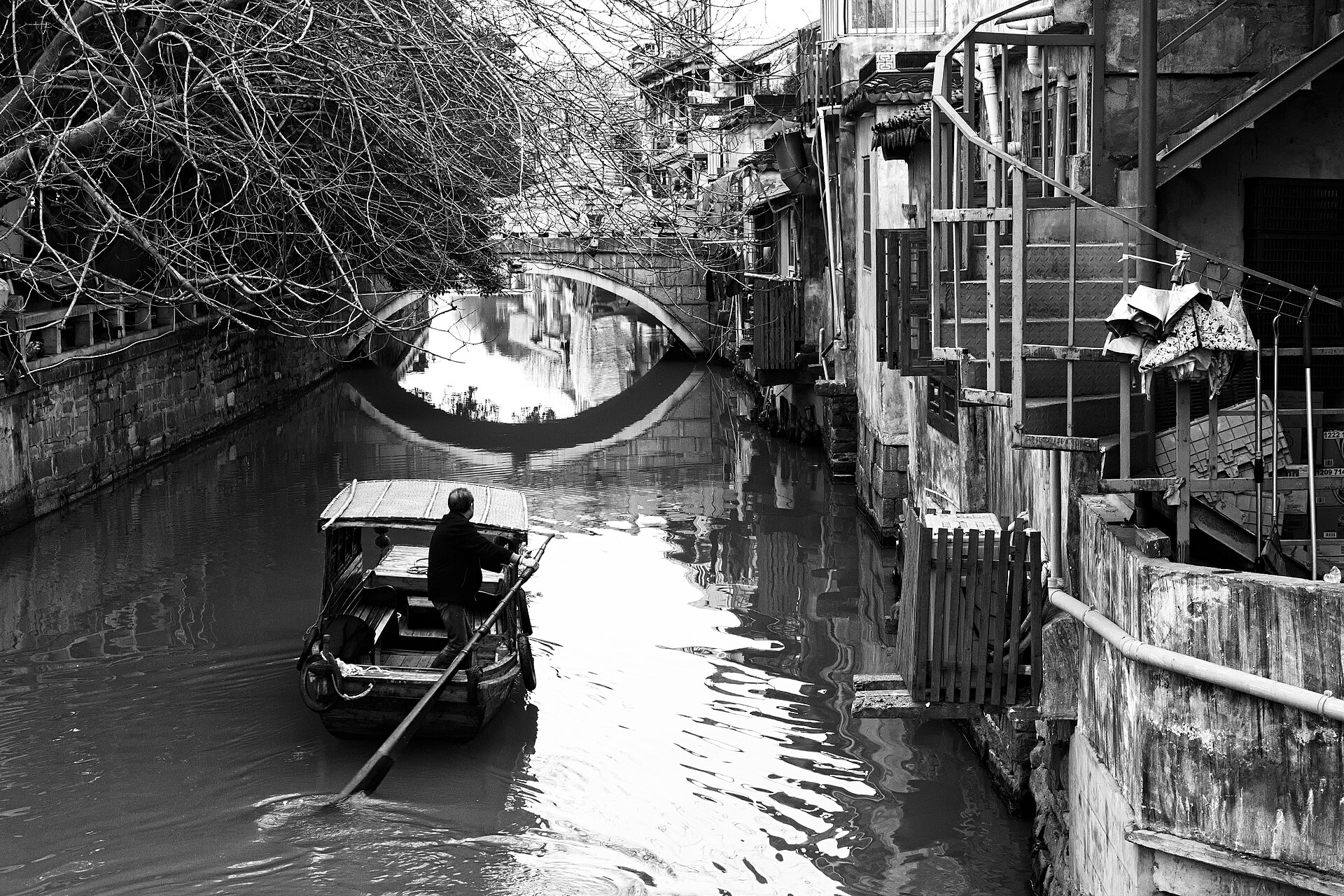 Paisaje de Suzhou, China