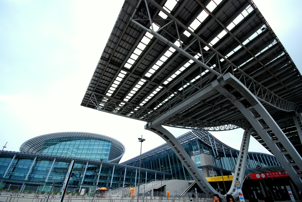 Pabellón de la Feria de Cantón (China Import and Export Fair) en Guangzhou