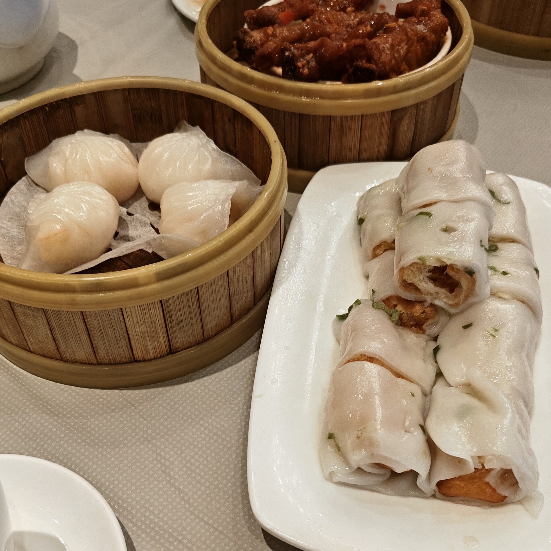 Bandeja de dim sum al vapor