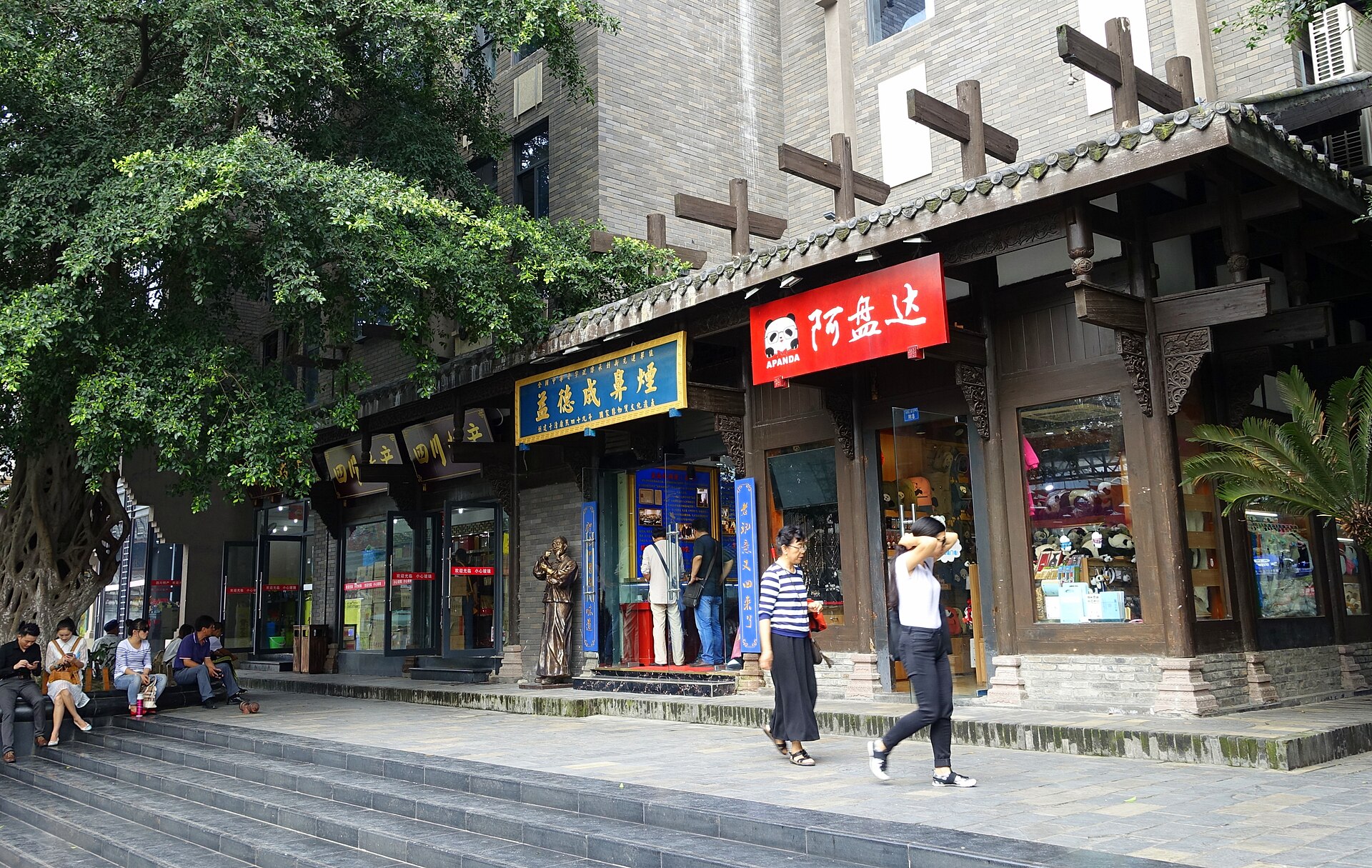 Los pandas gigantes, Chengdu