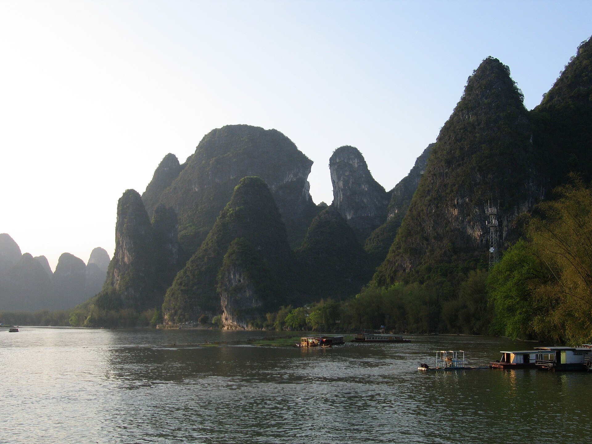 Otra vista del recorrido en Guilin