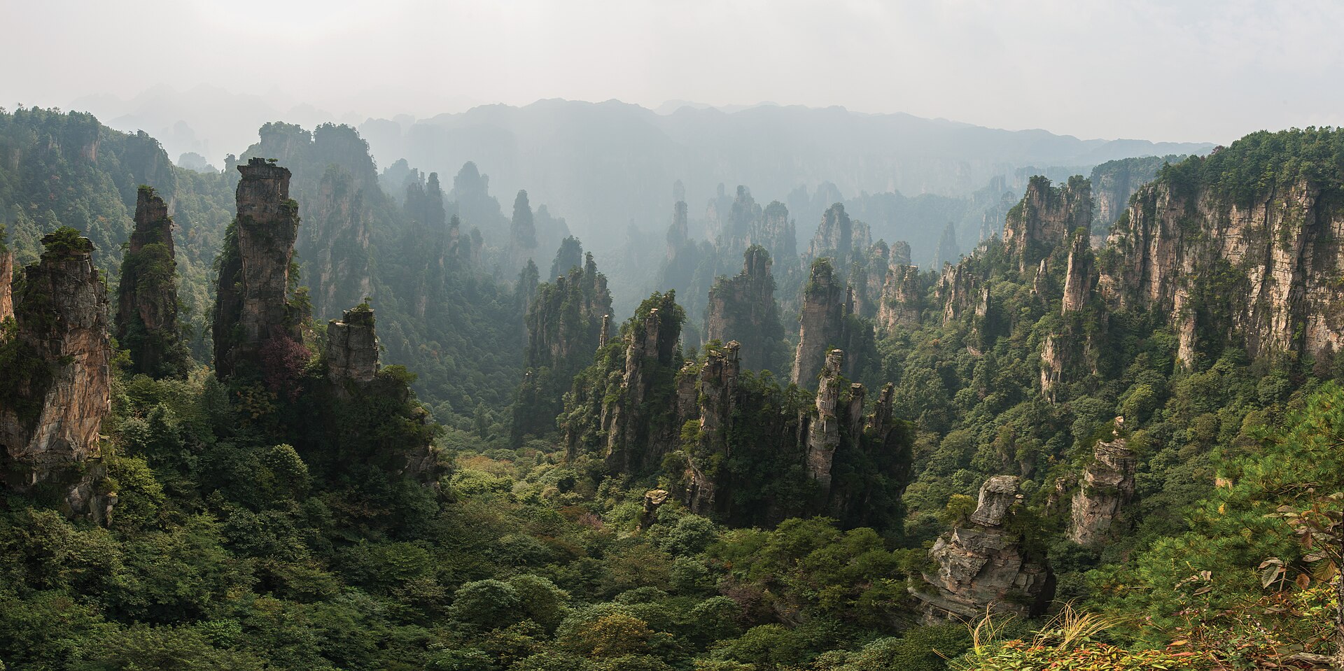 El fondo del cañón, Zhangjiajie