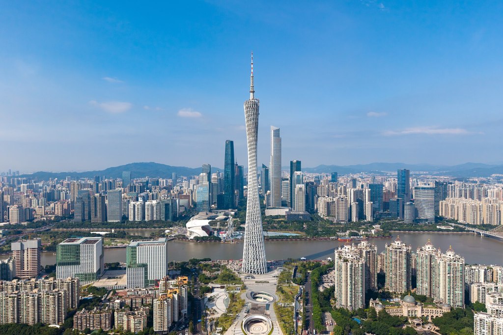 Torre de Cantón en Guangzhou