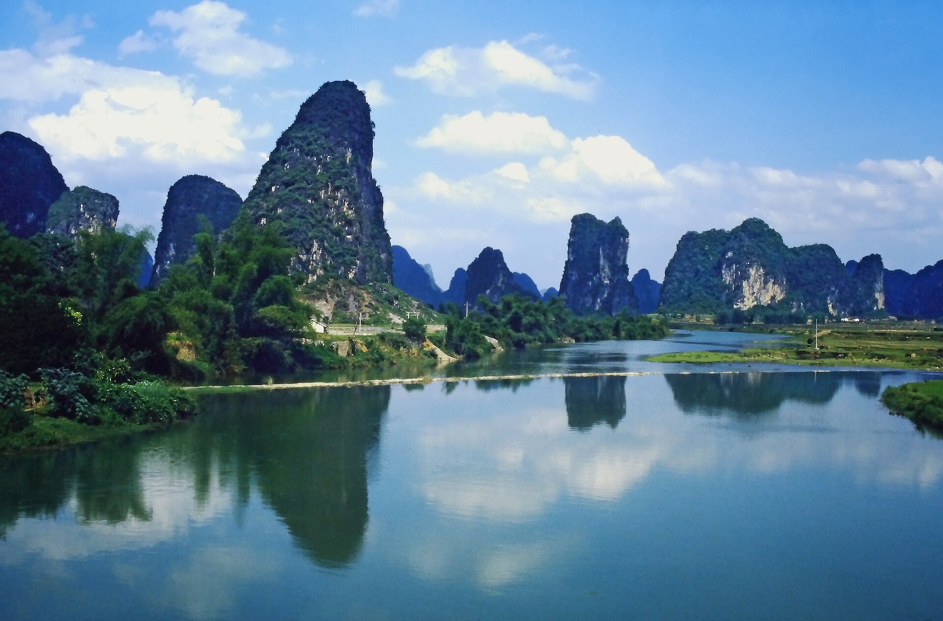 Otra vista del recorrido en Guilin